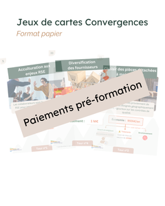 Paiement anticipé : jeu Convergences