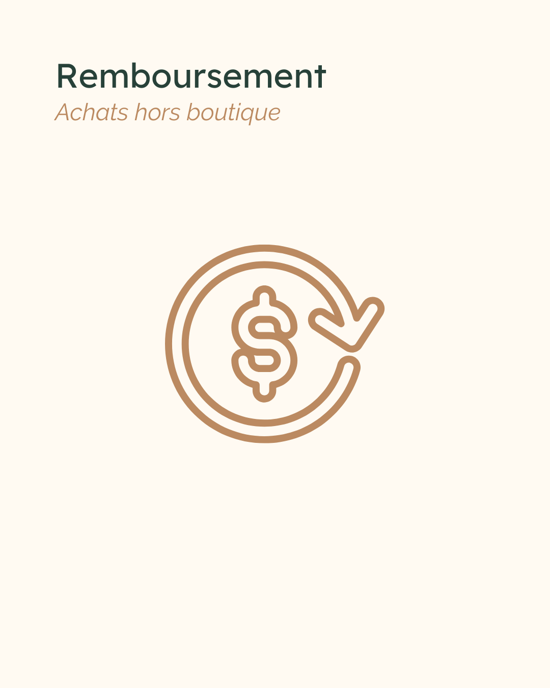 Remboursement : achat(s) hors-boutique